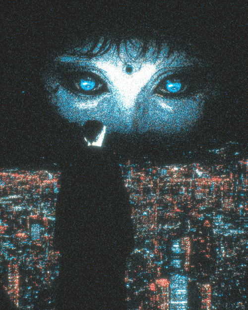 Midnight Gaze - Heavy Oversized Tee